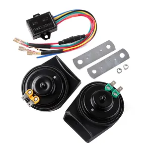 <span class=keywords><strong>Klaxon</strong></span> électronique 12V pour moto et voiture, son fort, 110dB, 510/410Hz, tweeter musical, haut-parleur en plastique - Product Image 2