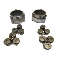 Boîte de vitesses planétaire à deux couches en acier métallurgique de précision, diamètre extérieur 58 mm, rapport de réduction 1:45, pour moteur sans balais