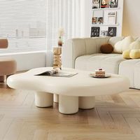 Table basse nuage crème Design moderne nordique petit appartement forme irrégulière Table à thé décoration de la maison