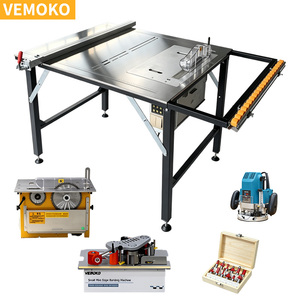 Scie à table portable multifonction à prix de gros pour la découpe en lot de portes d'armoires de cuisine avec port de dépoussiérage - Product Image 1