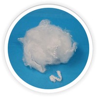 Fibre de PLA biodégradable et molle de fibre de maïs de 6D 51MM pour les jouets remplissants