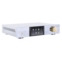 Lecteur de musique en streaming avec écran tactile DSD512 PCM768 Lecteur audio réseau double disque dur Convertisseur DAC ESS9038PRO pour amplificateur AV