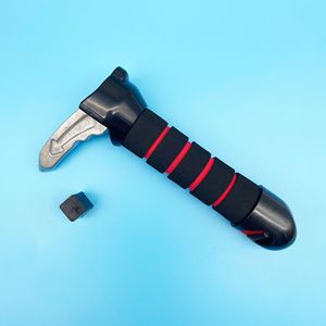 Cutter de ceinture de sécurité multifonctionnel portable noir/rouge pour voiture, avec fonction brise-vitre et poignée d'assistance pour portière, idéal pour personnes âgées - Product Image 2