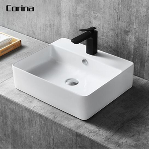 Nuevo Modelo de piedra artificial cuadrado baño lavabo europea - Product Image 1