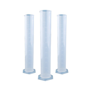 Cilindro de medición de plástico O'Kayme de 1000 ml, material PP, graduado, para uso en laboratorio - Product Image 1