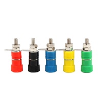 Connecteur de câble M4 à bornes de liaison, borne de liaison 4 mm, prise banane 4 mm, prise de test, bloc de bornes rouge et noir