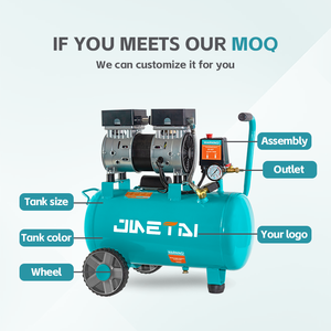 <span class=keywords><strong>Compresseur</strong></span> d'air portable <span class=keywords><strong>sans</strong></span> <span class=keywords><strong>huile</strong></span> à piston silencieux de 550 W et 24 L pour le gonflage des pneus - Product Image 4