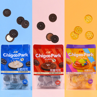 Biscuits sandwich en gros 268g fourrés à la crème et au chocolat, biscuits noirs fourrés aux fruits