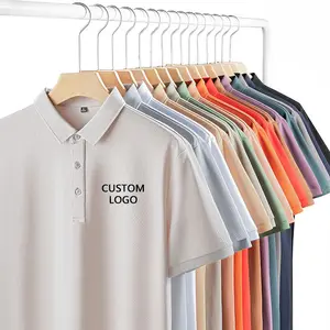 Camisetas Polo Golf en blanco de alta calidad personalizadas camisetas polo hombre logotipo bordado