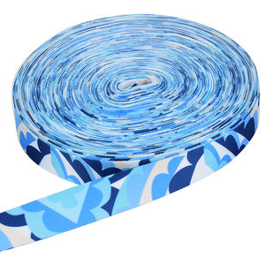 High Strength Good Color Fastness Silk Screen Jacquard Dye Sublimation Custom Logo Garment Use Flat Herringbone <strong>Cotton</strong> <strong>Webbing</strong> - Product Image 5