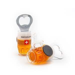 Abridor de Botellas Magnético para Refrigerador, con Forma de Corazón para Bodas, Personalizado en Resina, Abridor de Botellas de Champán Magnético - Product Image 3