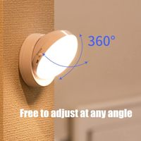 Lumière LED à détecteur de mouvement 360° avec base magnétique