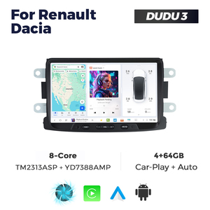 DUDUAUTO DUDU7 Autoradio Android con GPS, Unità di Navigazione Multimediale per Auto, Schermo da 8 Pollici per Renault <span class=keywords><strong>Dacia</strong></span> - Product Image 2