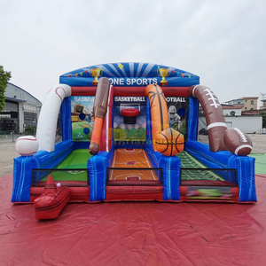 Juegos hinchables 3 in 1 outdoor carnival games inflatable sport zone for outdoor party and events - Product Image 2