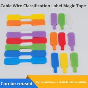 Etiqueta de Cable de Datos Reutilizable y Escribible, Cinta Mágica de Nylon Rectangular, Etiqueta de Marcado Colorida - Product Image 2