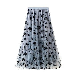 <span class=keywords><strong>Falda</strong></span> larga de malla de cintura alta <span class=keywords><strong>tul</strong></span> mujer Primavera Verano elástico Mujer plisado A-line <span class=keywords><strong>falda</strong></span> femenina <span class=keywords><strong>Midi</strong></span> <span class=keywords><strong>falda</strong></span> - Product Image 1