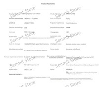 Proyector Inteligente Xiaomi Redmi Lite Full HD 1080P, 150 CVIA Lúmenes, 1+16 GB, Contraste 1000:1, Enfoque Automático, Mini Proyector para el Hogar