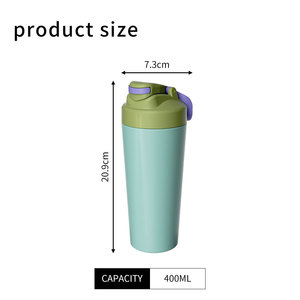 Shaker Cup Protein Powder Graduated Marks Quick Opening Travel Drink Cup - Product Image 4