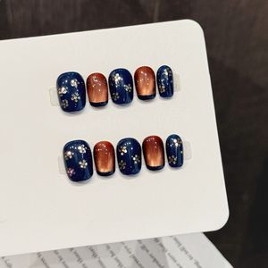 Nouvelle Collection de <span class=keywords><strong>Faux</strong></span> <span class=keywords><strong>Ongles</strong></span> 100% Faits Main, Design de Luxe avec Diamants, Formes Ballerine, French, Cercueil, Amande, à Presser, Couverture Complète pour Doigts, <span class=keywords><strong>Prix</strong></span> Usine - Product Image 3
