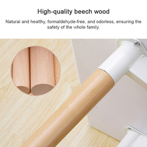 Bureau d'étude pour étudiants en bois naturel, ton chaud, pieds réglables pour adaptabilité aux sols inégaux, tables à manger - Product Image 4
