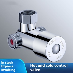 Mitigeur thermostatique en laiton pour robinet de capteur de contrôle de température d'hôtel et de cuisine avec 2 entrées et 1 sortie - Product Image 2