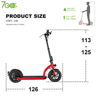 Trottinette Électrique Pliable de 12 Pouces, 500W, 48V, 50Km, Longue Portée, Vitesse Rapide, Molibilty