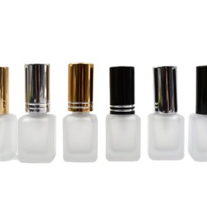 Frosted Foundation Sample <b>Bottle</b> 5Ml Square <b>Spray</b> <b>Empty</b> Plastic Travel Size - Product Image 5