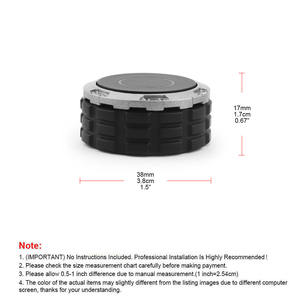 Bouton de commande d'affichage de l'autoradio et de la climatisation en aluminium, modèle Golf pour Toyota Tundra Sequoia 22-25 - Product Image 4