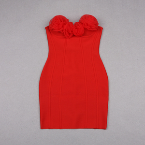 <span class=keywords><strong>Vestido</strong></span> <span class=keywords><strong>Corto</strong></span> Sexy con Hombros Descubiertos y Flores 3D para Mujer, <span class=keywords><strong>Vestido</strong></span> <span class=keywords><strong>Ajustado</strong></span> para <span class=keywords><strong>Fiesta</strong></span> o Club - Product Image 4