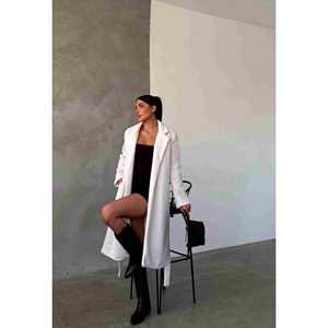 เสื้อโค้ทเครปแบบกระดุมแถวเดียว ไซส์ XS  เสื้อเบลเซอร์แบบกลับด้านได้  จีบระบาย  ประดับเลื่อม  ผ้าไนลอนพิมพ์ลาย  กันน้ำ  ระบายอากาศได้ดี  สำหรับฤดูร้อน ฤดูใบไม้ร่วง ฤดูหนาว - Product Image 4