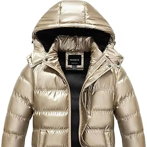 Chaqueta de Cuero Duradera para Hombre, Acabado Impermeable de PU, Transpirable, Ecológica, Construcción sin Costuras, Estilo Moderno para Invierno - Product Image 1