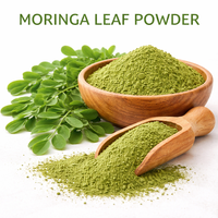 Bubuk Daun Moringa Bubuk Herbal Alami Halus Digiling Superfood Hijau untuk Smoothie, Memasak, dan Pasokan Grosir