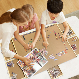 Xing Hui PT01 Foldable Wooden Jigsaw <strong>Puzzle</strong> <strong>Table</strong> with Storage for <strong>Puzzle</strong> Lovers - Product Image 5
