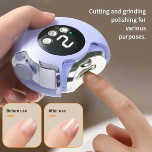 Coupe-ongles électrique 3-en-1 Jumon avec lame en métal pour les doigts, coupe et polissage automatiques, pour bébés et adultes - Product Image 5