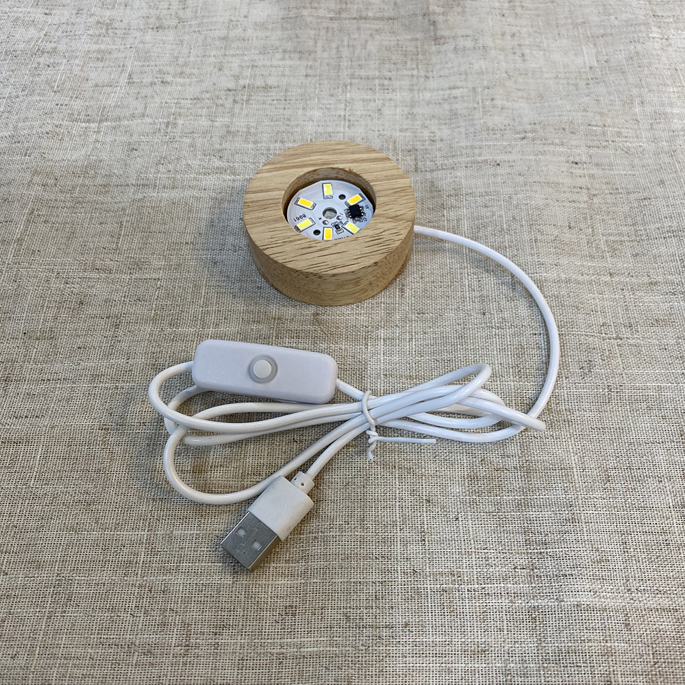 Rotondo - Caldo - 6 cm - Colore legno naturale