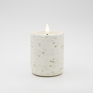 Portavelas de Concreto con Diseño de Cuenca Cilíndrica, Estilo Moderno, Vela LED para Decoración del Hogar, Gran Venta - Product Image 3