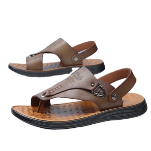 Sandales de plage d'été pour hommes, style coréen, tendance, en faux daim, légères, respirantes, antidérapantes, de qualité supérieure - Product Image 1