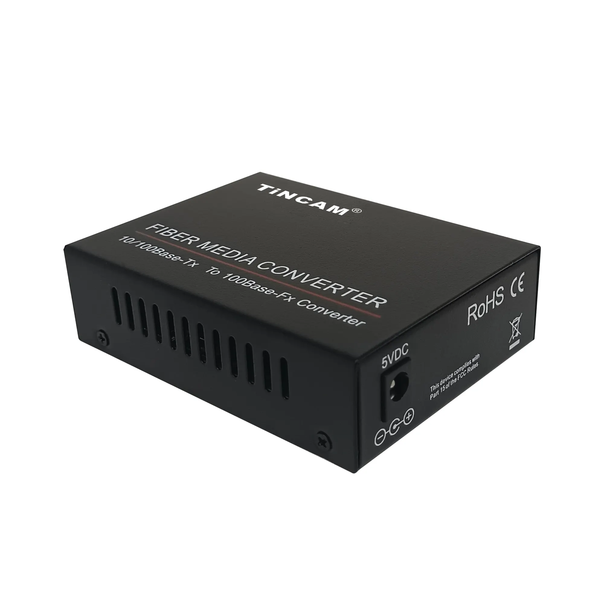 Conversor de fibra de comunicação TiNCAM 1*rj45+1*SFP Gigabit para 10/100/1000 Base-Tx a 1000Base-SX com um transceptor SFP Bidi