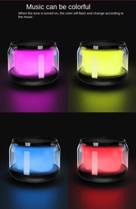 Haut-parleur promotionnel, cadeau, Boombox d'extérieur portable avec éclairage RGB arc-en-ciel, subwoofer, audio TWS pour les fêtes - Product Image 1