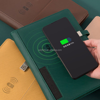 Carnet de notes multifonction avec power bank, carnet de notes sans fil 8000 avec power bank et usb