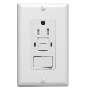 Customer home wall self test protecting GFCI with UL listed wall outlet receptacle