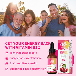 <span class=keywords><strong>Vente</strong></span> flash : Gouttes liquides de vitamine B12, booster d'énergie biologique pour adultes, amélioration de la fonction du système nerveux, amélioration de la mémoire avec des vitamines du complexe B - Product Image 4