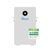 Solución de almacenamiento de energía solar doméstica híbrida Deye ESS Tecnología de batería LiFePO4 Capacidad de 16kWh IP65 para sistemas CAN