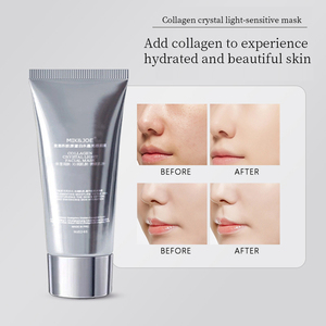 Masque facial hydratant IK&<span class=keywords><strong>JOE</strong></span> au collagène et perles de cristal, effet peeling léger, booste l'élasticité de la peau, minimise les ridules, <span class=keywords><strong>film</strong></span> transparent et doux - Product Image 4