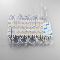 Module LED 2W avec lentille pour enseignes publicitaires, AC 220V/110V, IP65, étanche, blanc, 6500K, 3 LED SMD3030