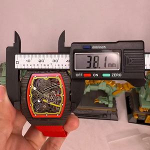 最高級版 超薄型 67-02 機械式腕時計 カーボンファイバー腕時計 高級デザイナーズメンズ腕時計 - Product Image 5