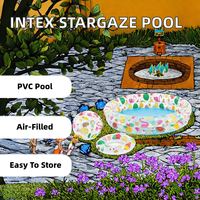 Piscine gonflable Intex 59460-1 Stargaze en PVC, formes ovales/circulaires/rectangulaires/rondes, toutes formes pour jeux aquatiques, multicolores