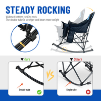 Hamac d'extérieur Ultra léger Portable plage lune Camping chaise à bascule pliante