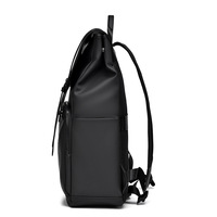 Sac à dos pour ordinateur portable personnalisé, imperméable, en PU, avec fermeture éclair, léger, sangle détachable, sac de voyage décontracté, en polyester, unisexe, pour le travail quotidien