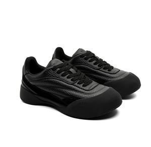 Chaussures de sport polyvalentes, tendance, haut de gamme, respirantes, à semelles épaisses, avec une large boîte à orteils, élégantes, décontractées, en microfibre pour hommes - Product Image 2